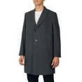 thumbnail image 1 of Alpine Swiss Luke Mens Wool Blend Overcoat Single Breasted Topcoat Tailored Notch Lapel Coat Business Professional GRY 2XL, 1 of 7