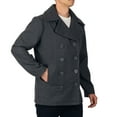 thumbnail image 1 of Alpine Swiss Mason Mens Wool Blend Pea Coat Jacket Double Breasted Dress Coat, 1 of 7