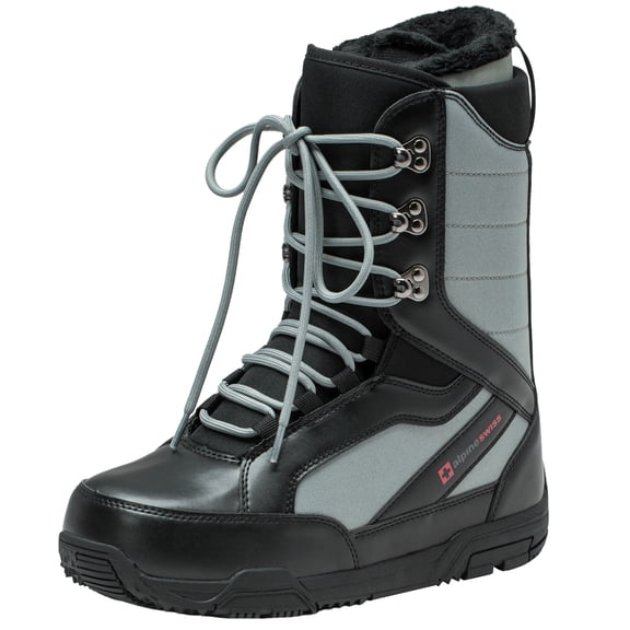 Alpine Swiss Men's Snowboard Boots | Waterproof, Custom-Fit Liner, Medium Flex for All-Mountain Riding, Winter Snow Boots
