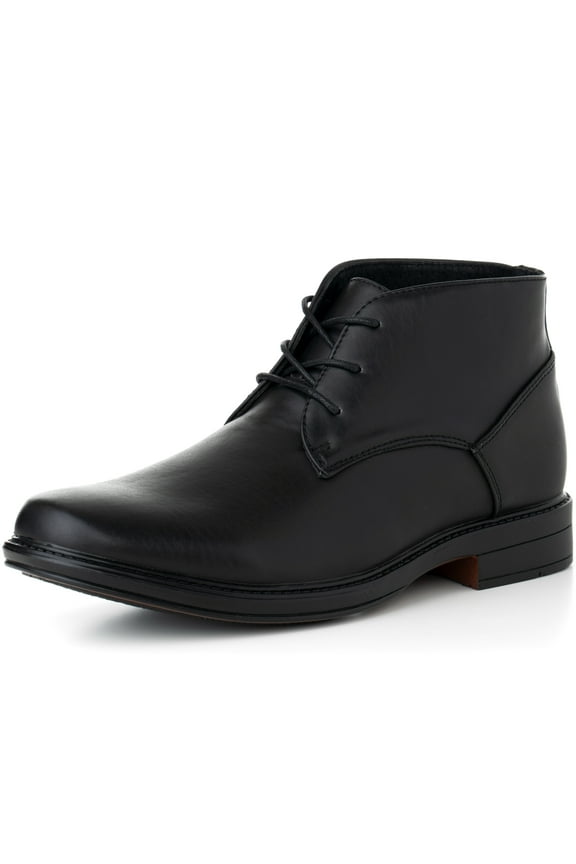 Mens Ankle Boots Dressy Casual Leather Lined Dress Shoes Lace up NW