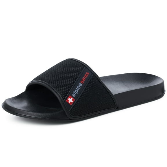 Alpine Swiss Athletic Slides For Men Flip Flop Sandals House Shoes Slippers For Men Comfortable Lightweight Water Friendly Casual Open Toe Slides
