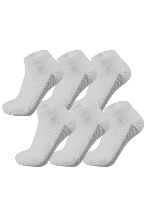 Mens Athletic Performance Low Cut Ankle Socks Cotton Multipack Sock