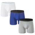 thumbnail image 1 of Alpine Swiss Mens Boxer Briefs 3 Pack Underwear Breathable Comfortable Trunks, 1 of 6