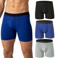 thumbnail image 1 of Alpine Swiss Mens Boxer Briefs 3 Pack Underwear Breathable Comfortable Trunks, 1 of 7