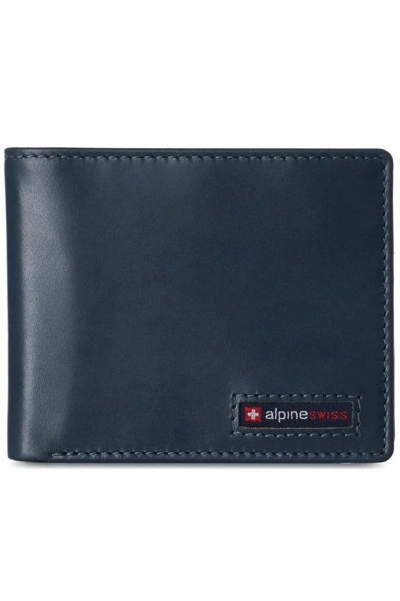 Wallet for Men Nolan Commuter Bifold Dual ID Windows for License Work Badge RFID Protection Divided Bill Section Gift Boxed