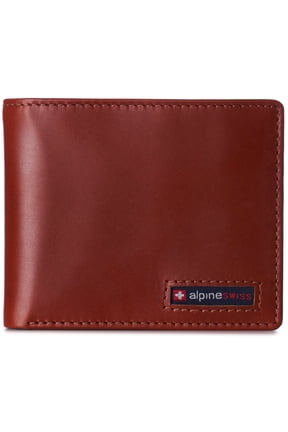 Wallet for Men Nolan Commuter Bifold Dual ID Windows for License Work Badge RFID Protection Divided Bill Section Gift Boxed