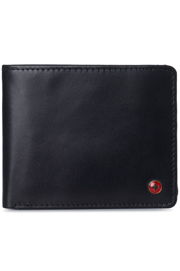 Wallet for Men Nolan Commuter Bifold Dual ID Windows for License Work Badge RFID Protection Divided Bill Section Gift Boxed