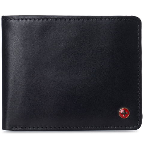 Wallet for Men Nolan Commuter Bifold Dual ID Windows for License Work Badge RFID Protection Divided Bill Section Gift Boxed