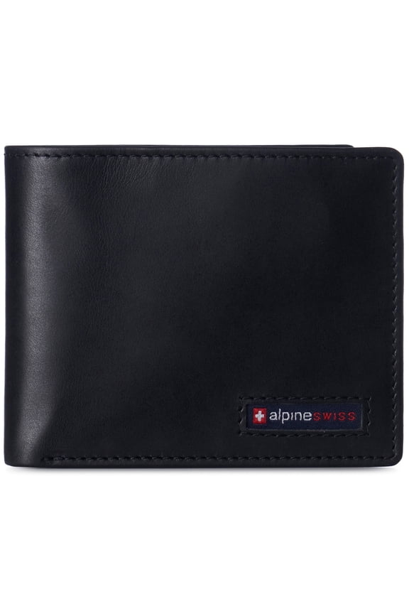 Wallet for Men Nolan Commuter Bifold Dual ID Windows for License Work Badge RFID Protection Divided Bill Section Gift Boxed