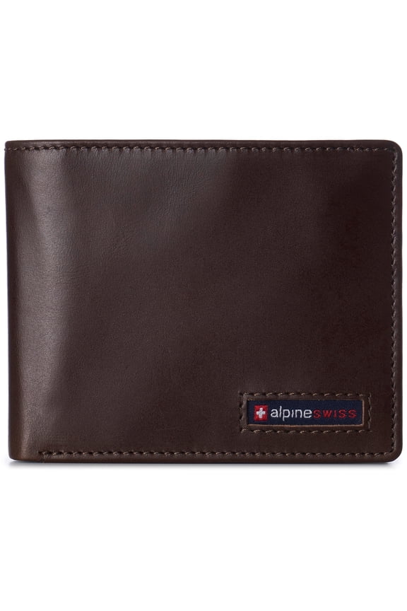 Wallet for Men Nolan Commuter Bifold Dual ID Windows for License Work Badge RFID Protection Divided Bill Section Gift Boxed