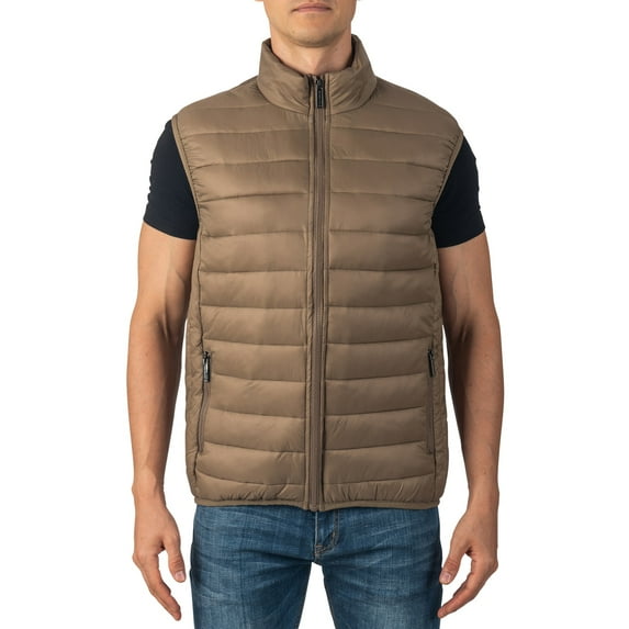 Alpine Swiss Clark Mens Puffer Vest Down Alternative Water Resistant Packable Outerwear Zip Up Pockets Warm Versatile Layer