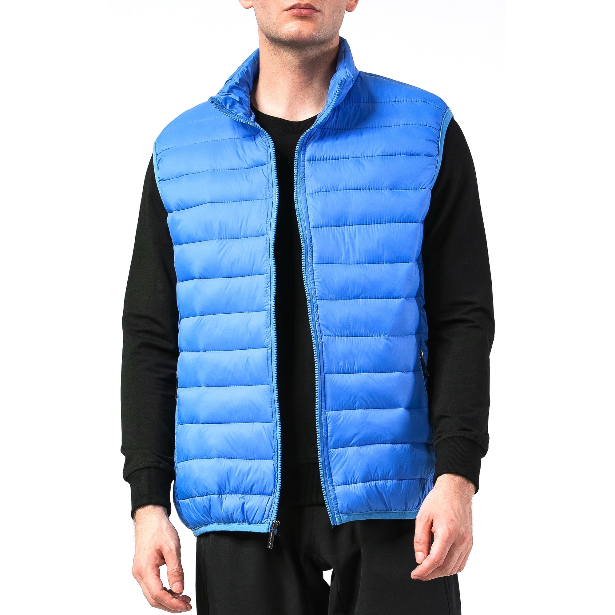 Alpine Swiss Mens Down Alternative Vest Jacket Lightweight Packable Puffer Vest - image 1 of 8