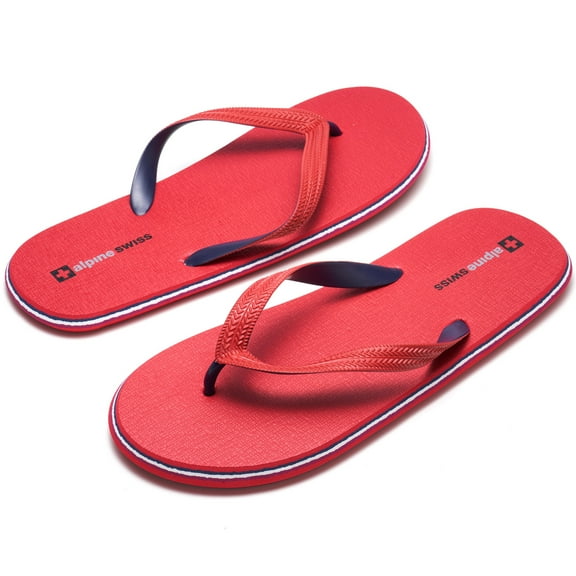 Alpine Swiss Men's Flip Flops | Ultra-light Thin EVA foam Sandals for Beach Pool Everyday Wear | Simple Flexible Flip Flops for Men