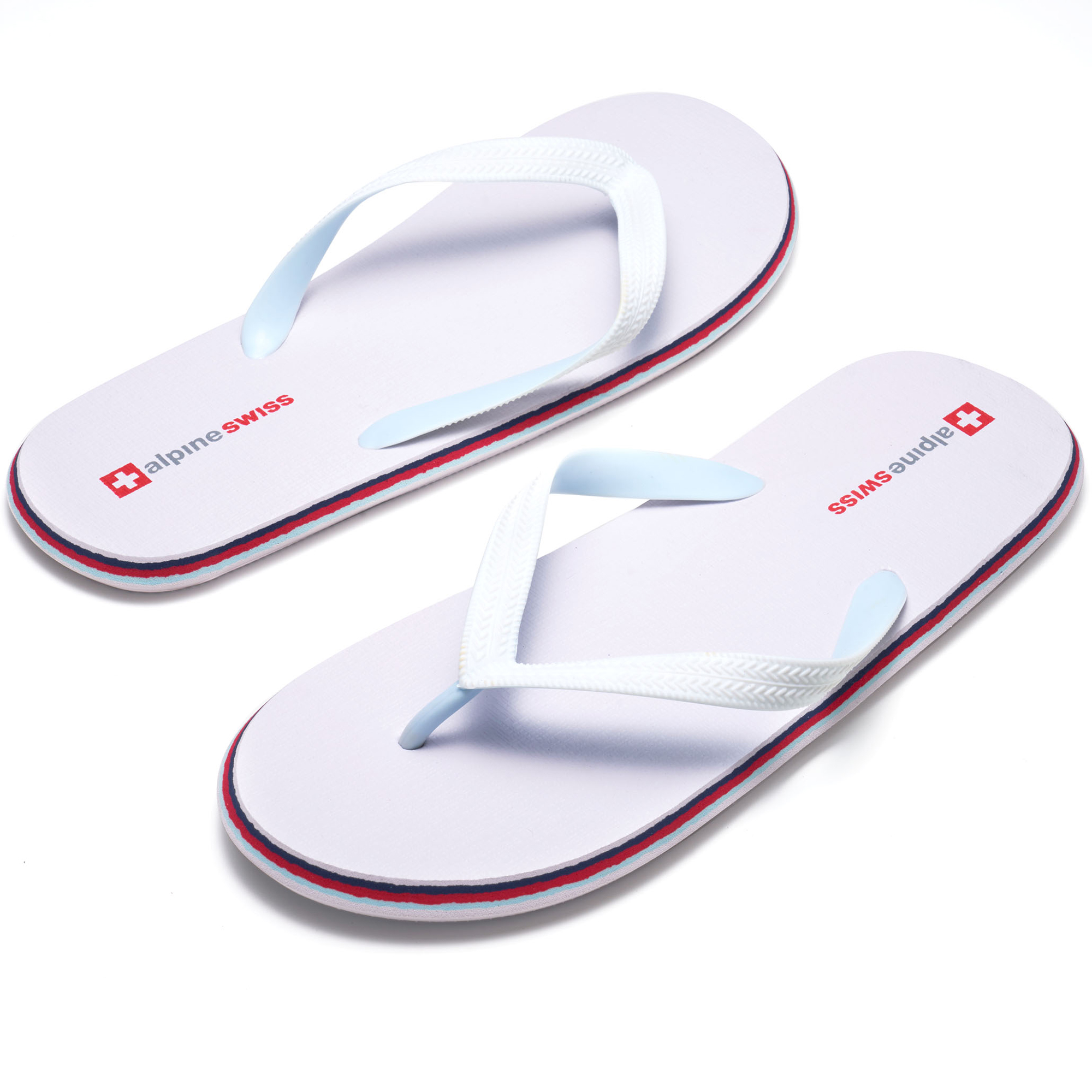 Alpine Swiss Mens Flip Flops Lightweight EVA Thong Summer Sandals Beach Shoes - image 1 of 6