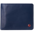 thumbnail image 1 of Alpine Swiss Mens Genuine Leather Passcase Bifold Wallet RFID Safe 2 ID Windows, 1 of 7