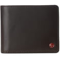 thumbnail image 1 of Alpine Swiss Mens Genuine Leather Passcase Bifold Wallet RFID Safe 2 ID Windows, 1 of 7