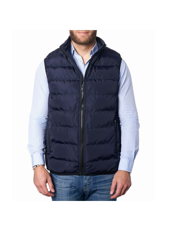 Mens Lightweight Down Alternative Puffer Vest Sleeveless Jacket