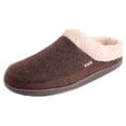 thumbnail image 1 of Alpine Swiss Mens Memory Foam Clog Slippers Fleece Fuzzy Slip On House Shoes BRN 6-7, 1 of 8