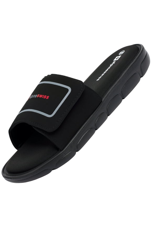 Gabe Men Slide Sandals Shock-absorbing foam Insole for Arch Support Adjustable Strap Athletic Sandals Anti-Slip Traction EVA Foam Outsole