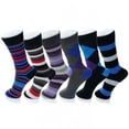 thumbnail image 1 of Alpine Swiss Mens Multi Pack Cotton Dress Socks Mid Calf Argyle Pattern Solids, 1 of 7