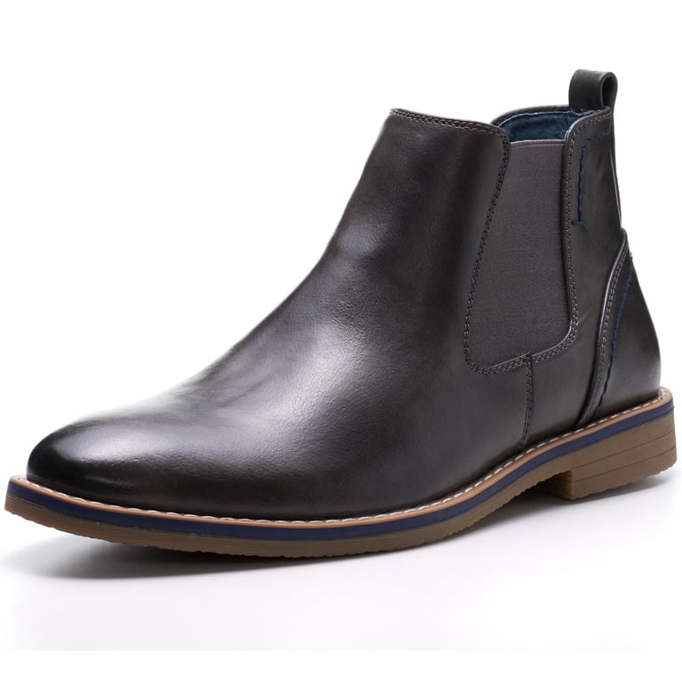 Men\'s Chelsea Boots Ankle High Leather Pull On Boots Genuine Leather】Palitutu Men main image 3