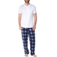 thumbnail image 1 of Alpine Swiss Mens Pajama Set Cotton Top Flannel Fleece Pants PJ Lounge Sleepwear, 1 of 7