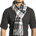 thumbnail image 1 of Alpine Swiss Mens Scarf Soft Knit Winter Scarves Plaid Striped or Solid Neck Covering Long Warm Stylish, 1 of 8