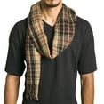 thumbnail image 1 of Alpine Swiss Mens Scarf Soft Knit Winter Scarves Plaid Striped or Solid Neck Covering Long Warm Stylish, 1 of 7