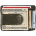 thumbnail image 1 of Alpine Swiss Mens RFID Money Clip Leather Minimalist Wallet Card Case ID Window, 1 of 8