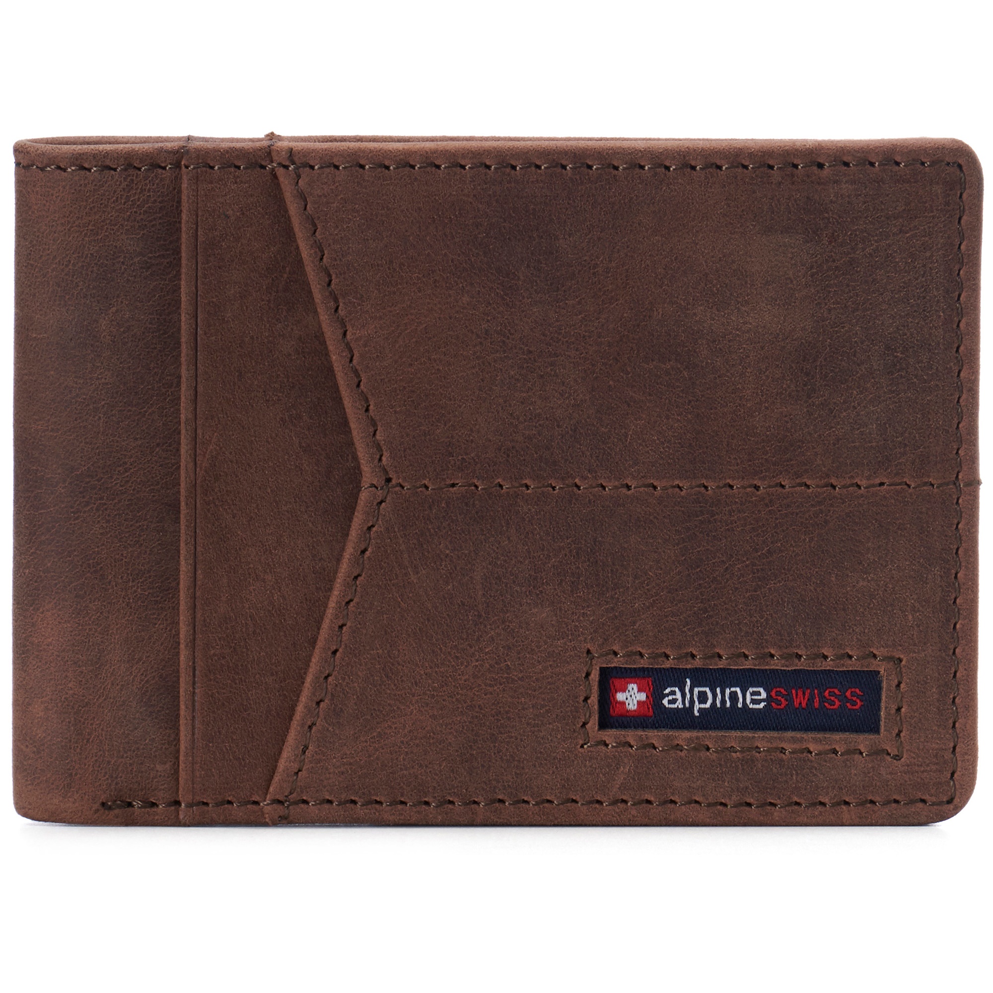 Alpine Swiss Delaney Slim Bifold Wallet | Front Pocket Wallet | 8 Card ...