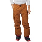 Alpine Swiss Mens Snowboard Pants 10K Waterproof Insulated Cargo Ski Pants Breathable Winter Snow Sport Outdoor Pant TAN LRG