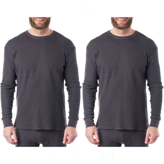 Alpine Swiss Mens Thermal Long Sleeve Top Waffle Knit Shirt Base Layer Underwear