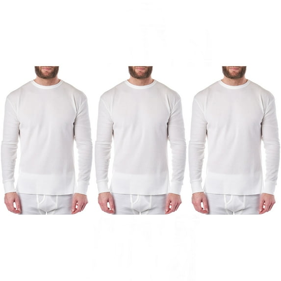 Alpine Swiss Mens Thermal Long Sleeve Top Waffle Knit Shirt Base Layer Underwear