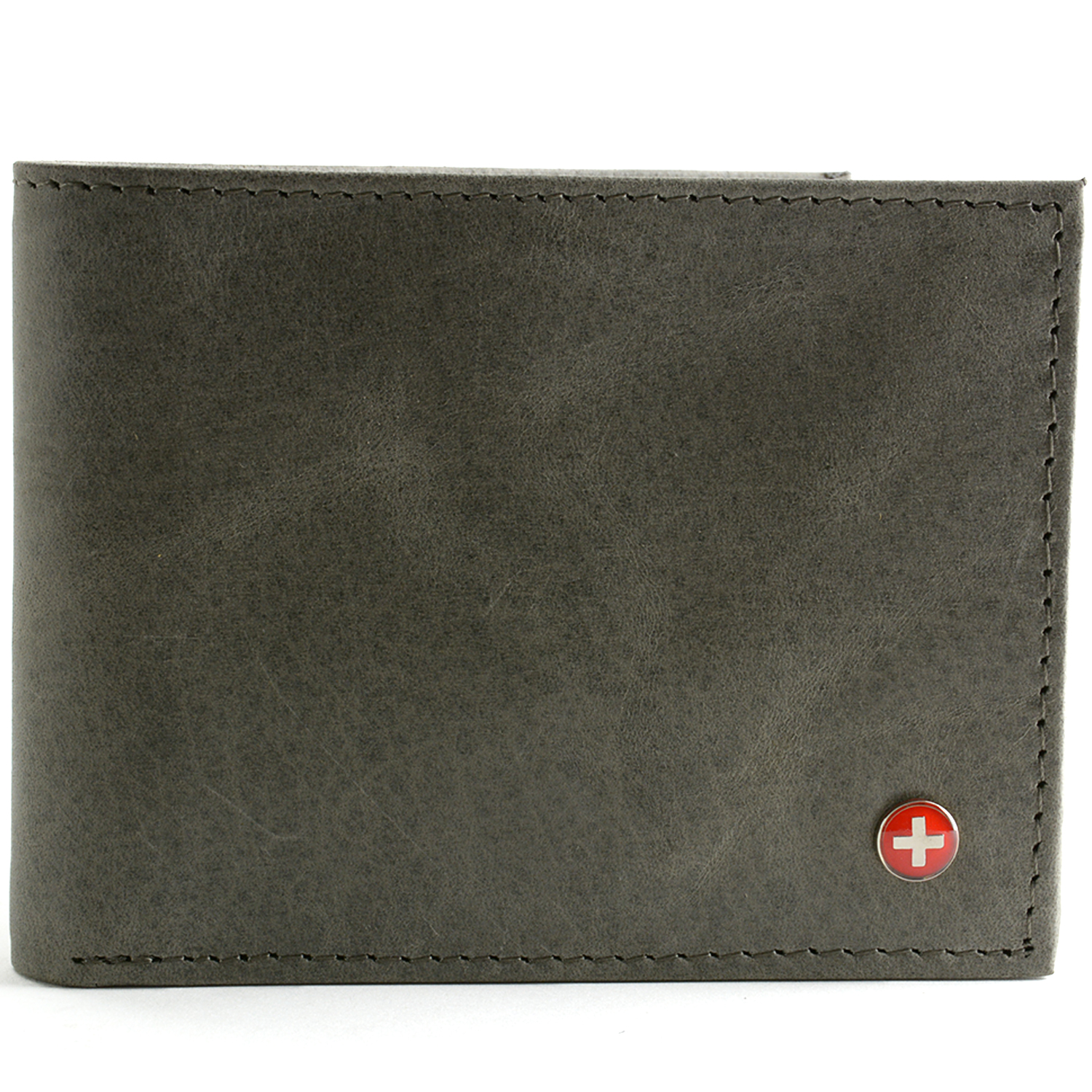 Alpine Swiss Mens Wallet Real Leather Bifold Trifold Hybrid Foldout ID Card Case - image 1 of 4