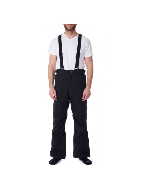 Mens Waterproof Snowboard Ski Snow Pants with Removeable Suspenders