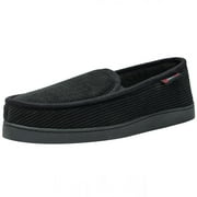 Alpine Swiss Wide Mens Slippers Steve Moccasin House Shoes Memory Foam Insole Corduroy Slip-On Terry Lining Indoor Outdoor Non-Slip Rubber Outsole