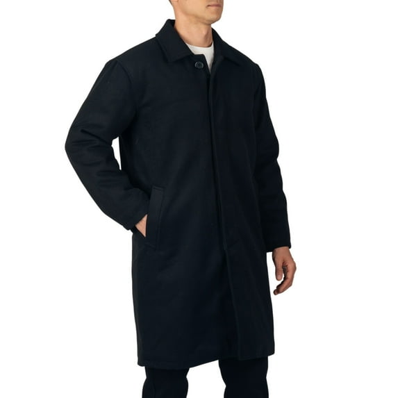 Alpine Swiss Mens Zach Knee Length Jacket Top Coat Trench Wool Blend Overcoat