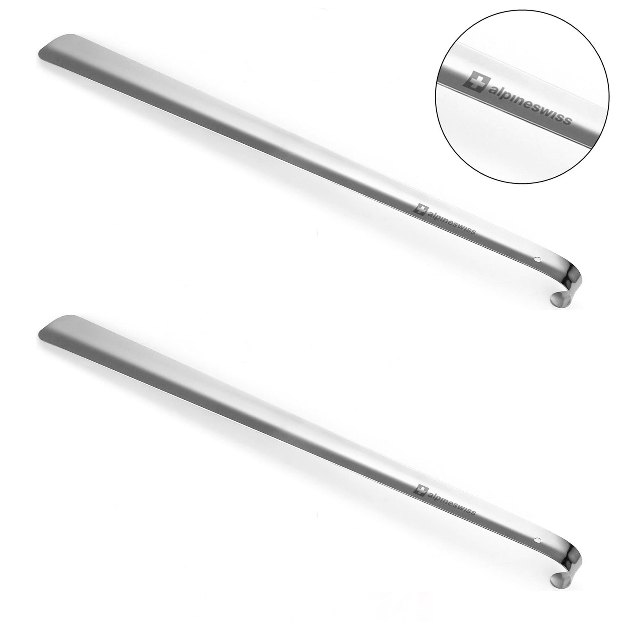 Premium Long Handled Shoe Lifter 16 to 31 Adjustable Expander Shoe Horn -  Extends & Collapses Stainless Steel Telescopic Spring Shoehorn