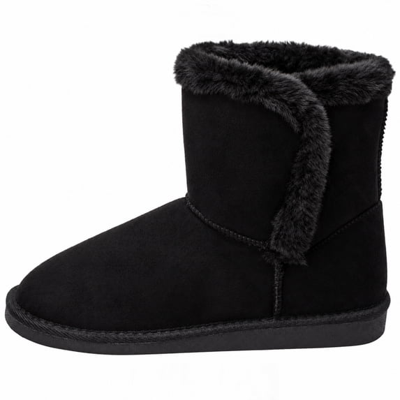 Alpine Swiss Mindy Women’s Winter Boots | Short Faux Shearling Boot | Warm Comfortable Micro Suede | Anti-Slip Sole | Stylish Fall & Winter Footwear