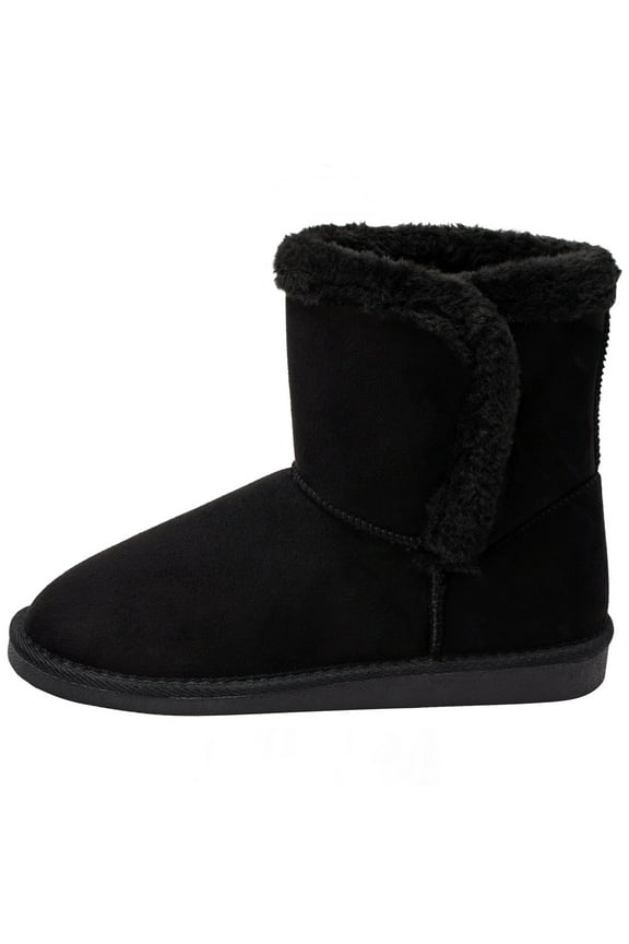 Mindy Women’s Winter Boots | Short Faux Shearling Boot | Warm Comfortable Micro Suede | Anti-Slip Sole | Stylish Fall & Winter Footwear