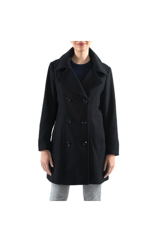 ジャケット・アウター T/SEHNE double layered pea coat black Black Pea Coats