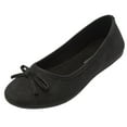 thumbnail image 1 of Alpine Swiss Polly Womens Ballet Flats RUNS SMALL Vegan Leather Slip On Round Toe Shoes with Bow Comfortable Cushioned Work Casual Dress Flats, 1 of 5