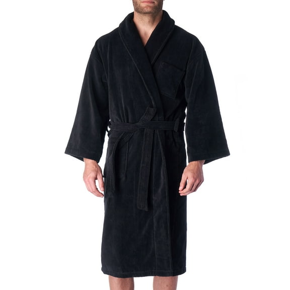 Alpine Swiss Pure Cotton Men Terry Cloth Bathrobe Super Absorbent Hotel Spa Robe