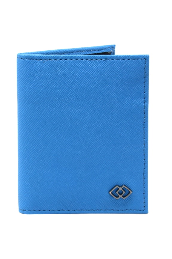 Men RFID Leather Wallet Slim Front Pocket Wallet Business Card Case
