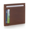 thumbnail image 1 of Alpine Swiss RFID Safe Front Pocket Wallet Leather Thin Minimalist ID Card Case, 1 of 7