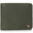 thumbnail image 1 of Alpine Swiss RFID Safe Mens Leather Wallet Deluxe Capacity Coin Pocket Bifold, 1 of 5