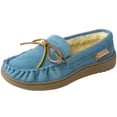 thumbnail image 1 of Alpine Swiss Sabine Women's Genuine Leather Suede Moccasin Slippers House Shoes, 1 of 5