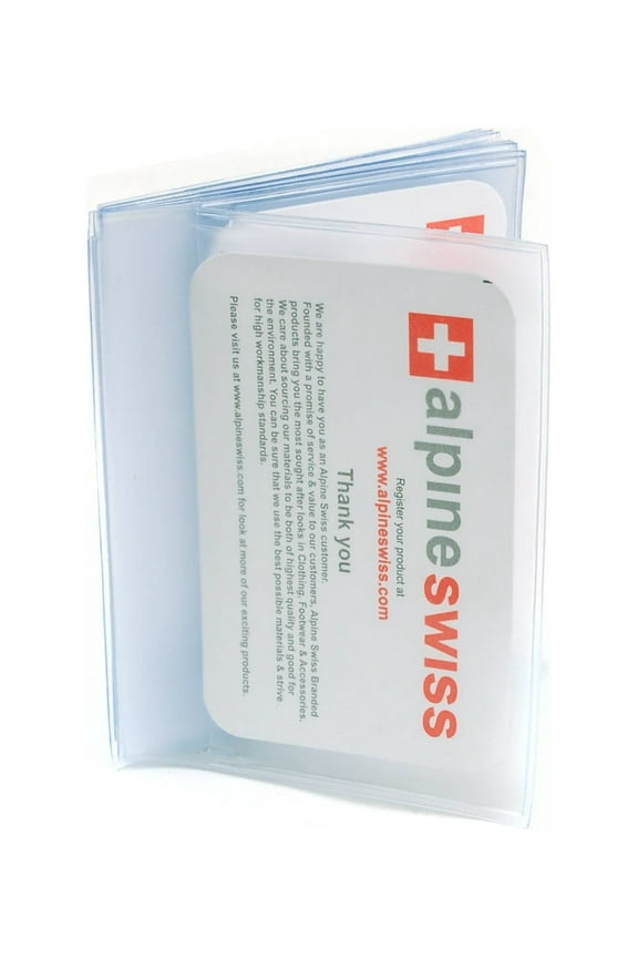 Set of 2 Plastic Wallet Inserts 6 Page Card Holder Picture Windows