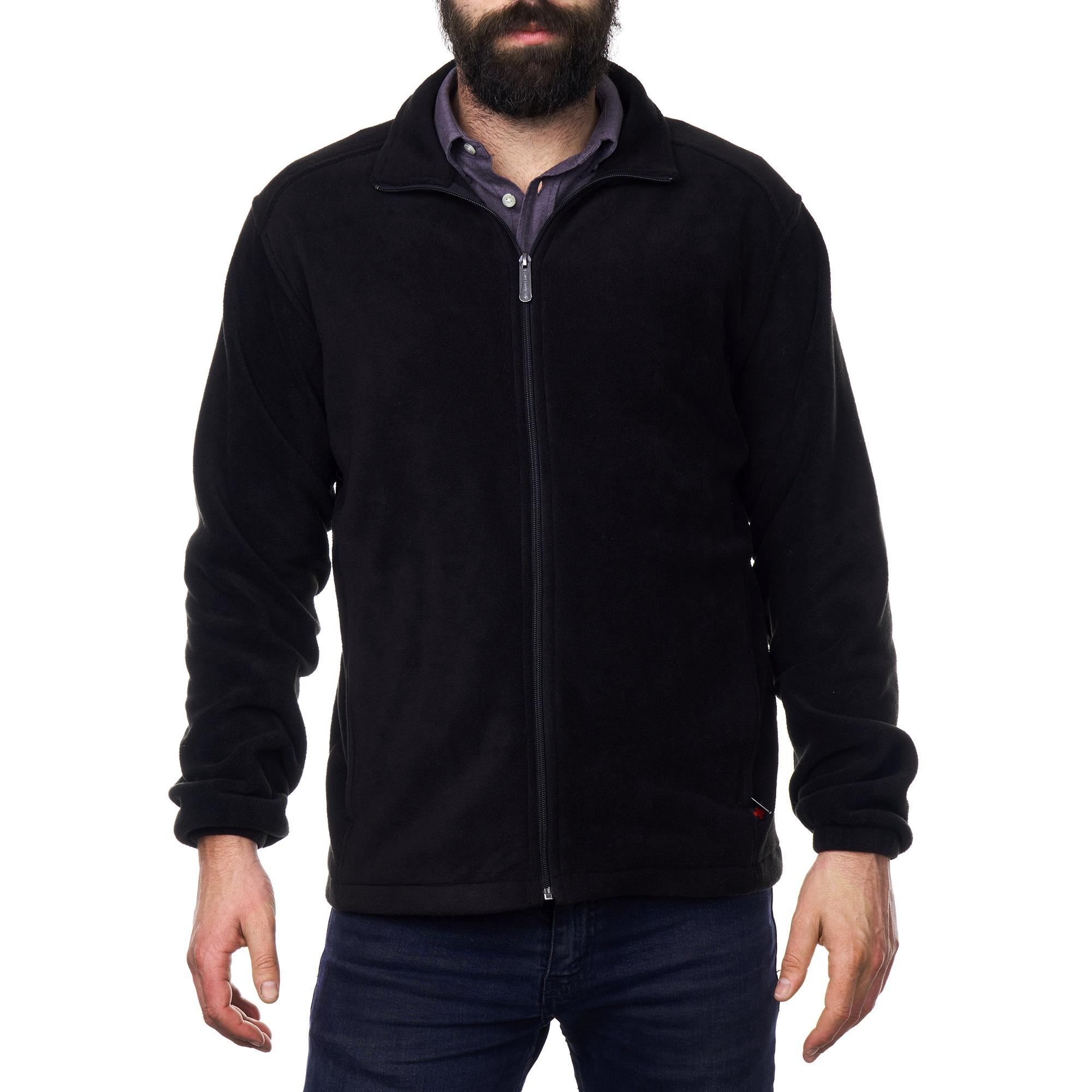 Men'S Casual High Neck Zipper Warm Sweater