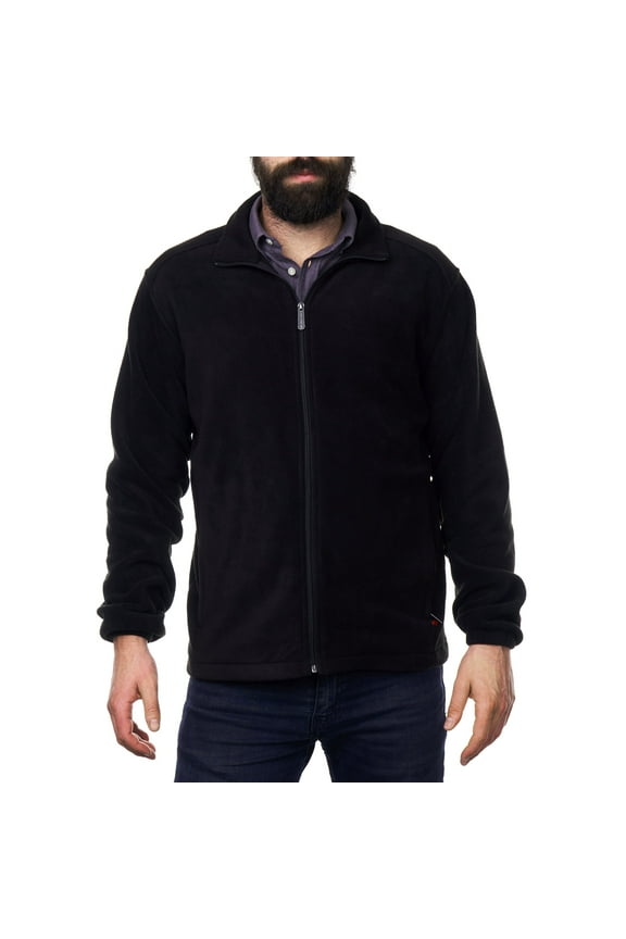 Trent Mens Full Zip Up Fleece Jacket Soft Casual Warm Zipper Coat
